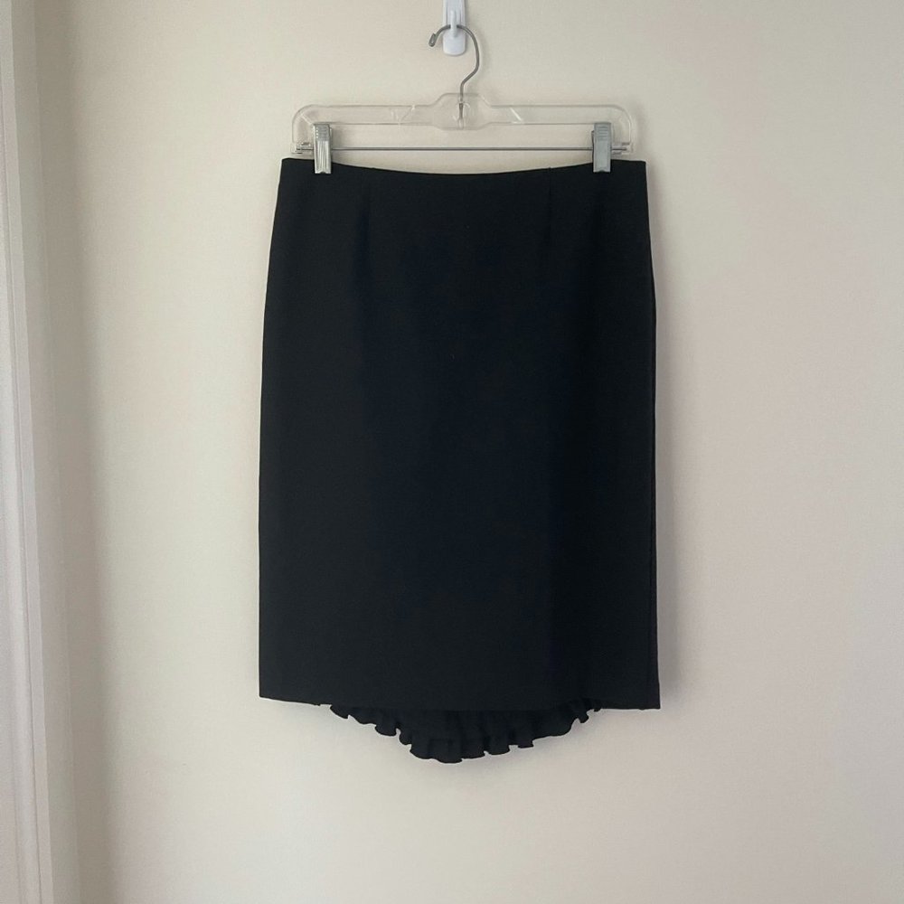 Trina Turk Ruffle Black Skirt